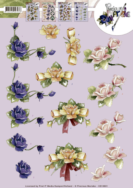 Nr. 1 Roses 3D-Knipvel Precious Marieke