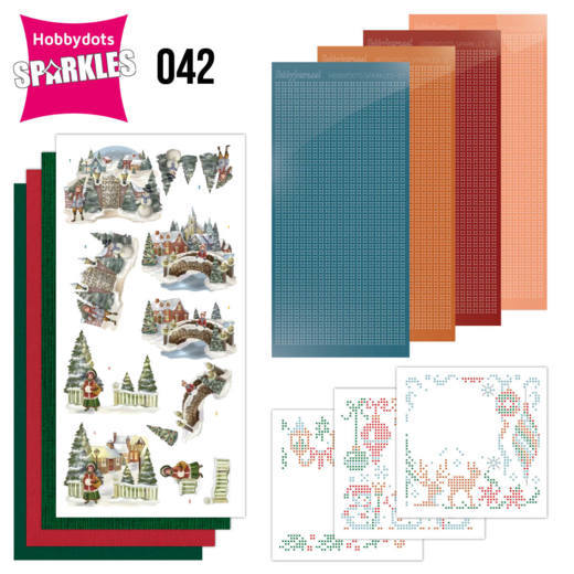 No. 42 Sparkles Set: Nostalgic Christmas - Christmas Village by Amy Design