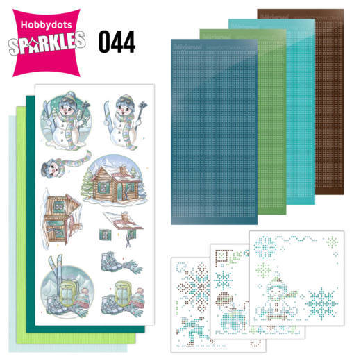 No. 44 Sparkles Ski Set - Wintertime by Yvonne Creations