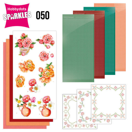 Sparkles Set 50 -  Jeanine's Art - Orange Flowers