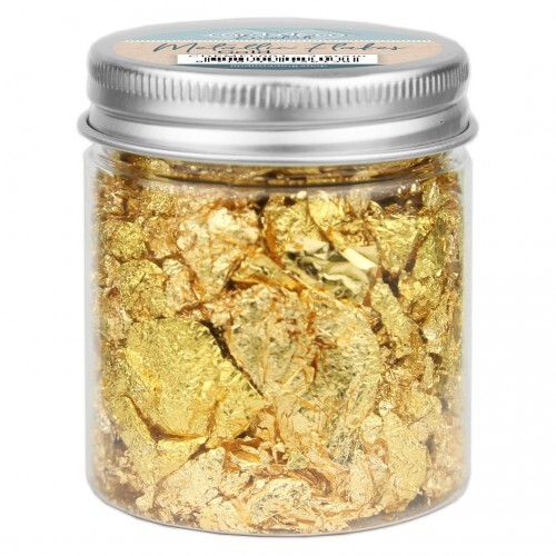 Card Deco Essentials – Metallic-Flocken – Gold