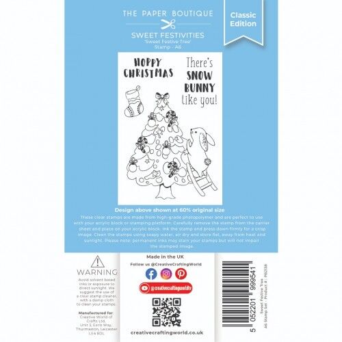 The Paper Boutique Sweetest Festivities - Set de tampons A6 - Sweet Festive Tree
