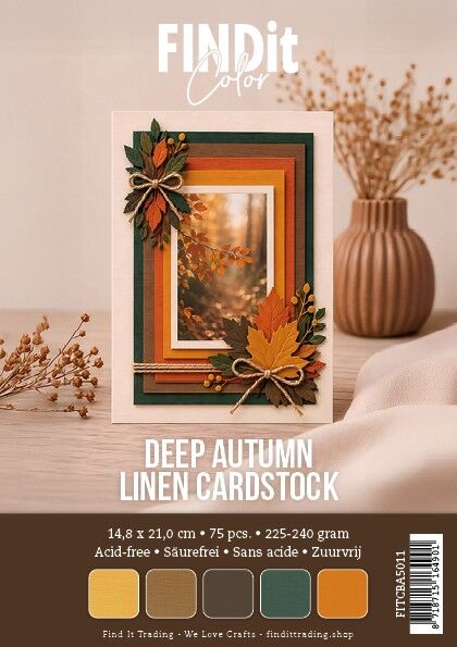 Find It Color - Linen Cardstock Pack A5 - Deep Autumn Pack