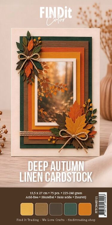 Find It Color - Linen Cardstock Pack 4K - Deep Autumn Pack