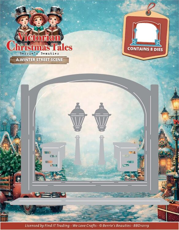 Dies - Berries Beauties - Victorian Christmas Tales - A Winter Street Scene