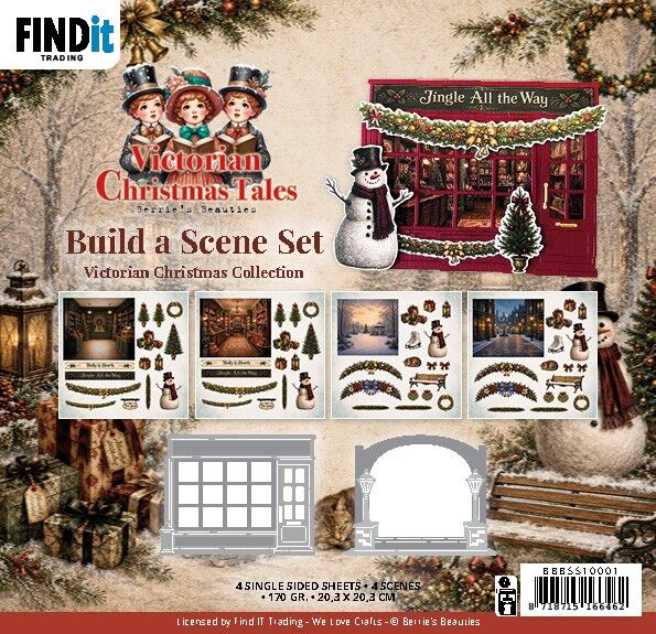 Berrie's Beauties - Buid a Scene Set - Victorian Christmas Collection (Exclusief Dies)