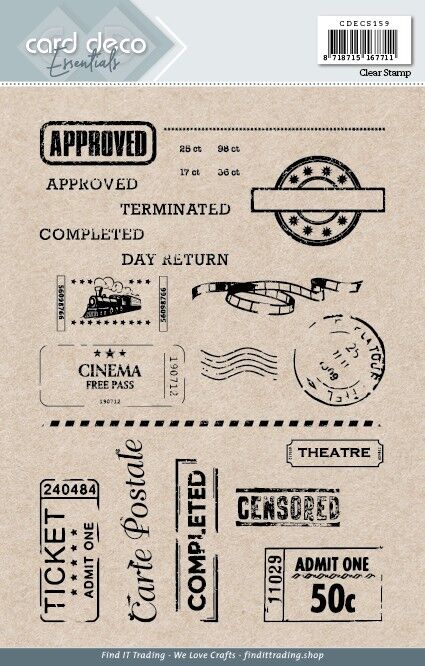 Card Deco Essentials – Clear Stamps – A5-Tickets
