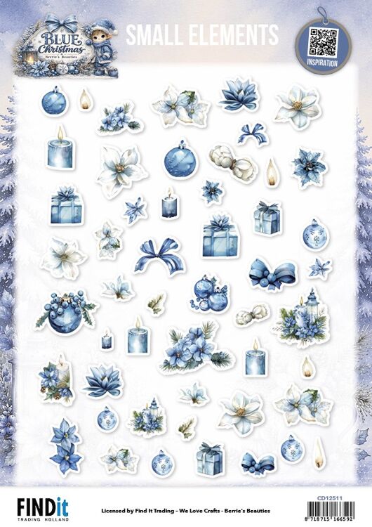 Schneidebogen – Berries Beauties – Blue Christmas – Kleine Elemente