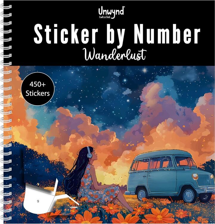 Sticker nach Zahlen – Wanderlust