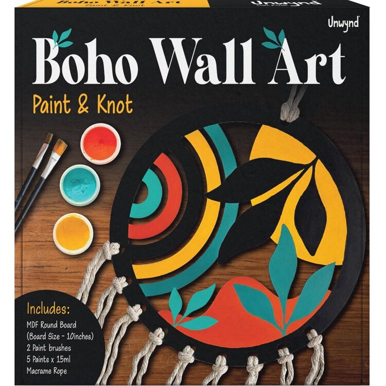 Boho-Wanddekoration – Paint & Knot
