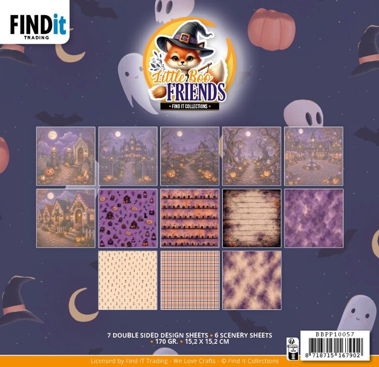 Paperpack – Find It Collection – Little Boo Friends – 15,2 x 15,2 cm